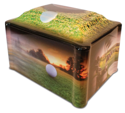 Hole-In-One Vinyl Wrapped Urn